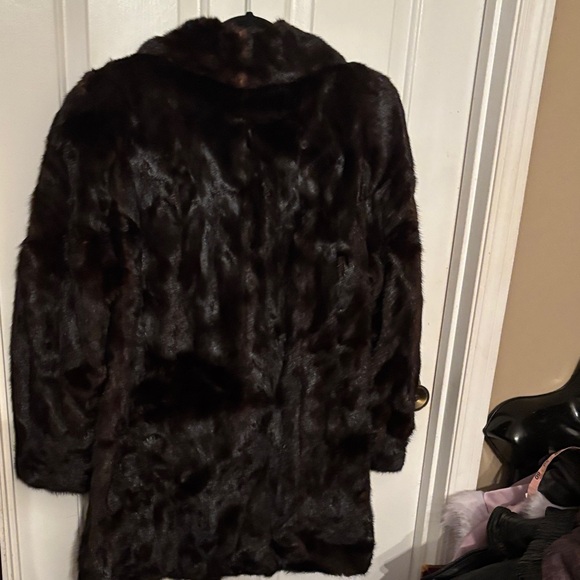 Vintage The Fashion Hermes/Rosenfield Shreveport Black Mink Coat 10-12 - Picture 12 of 13
